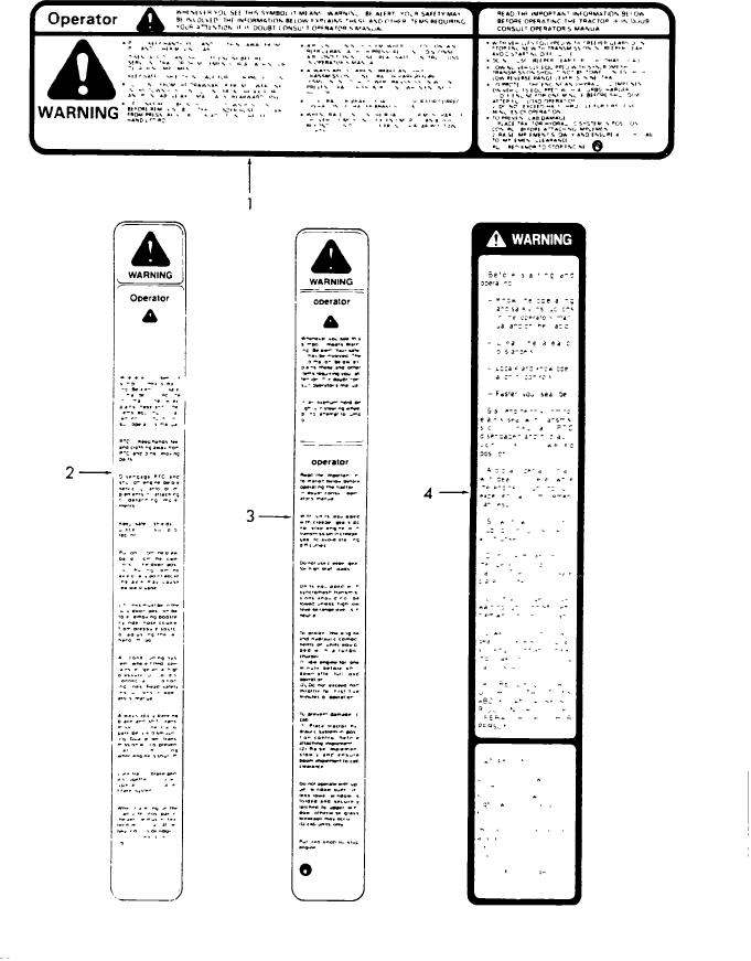 16C01 WARNING, OPERATION & SAFETY