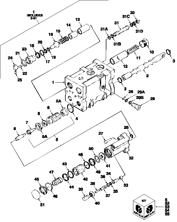 05J01 REMOTE CONTROL VALVE ASSEMBLY, DELUXE