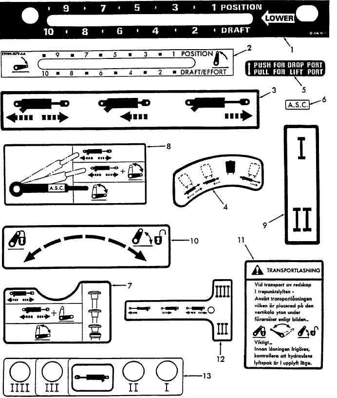 16B01 INSTRUCTION, AUXILIARY SERVICE CONTROL, HYDRAULIC POWER LIFT, REMOTE CONTROL