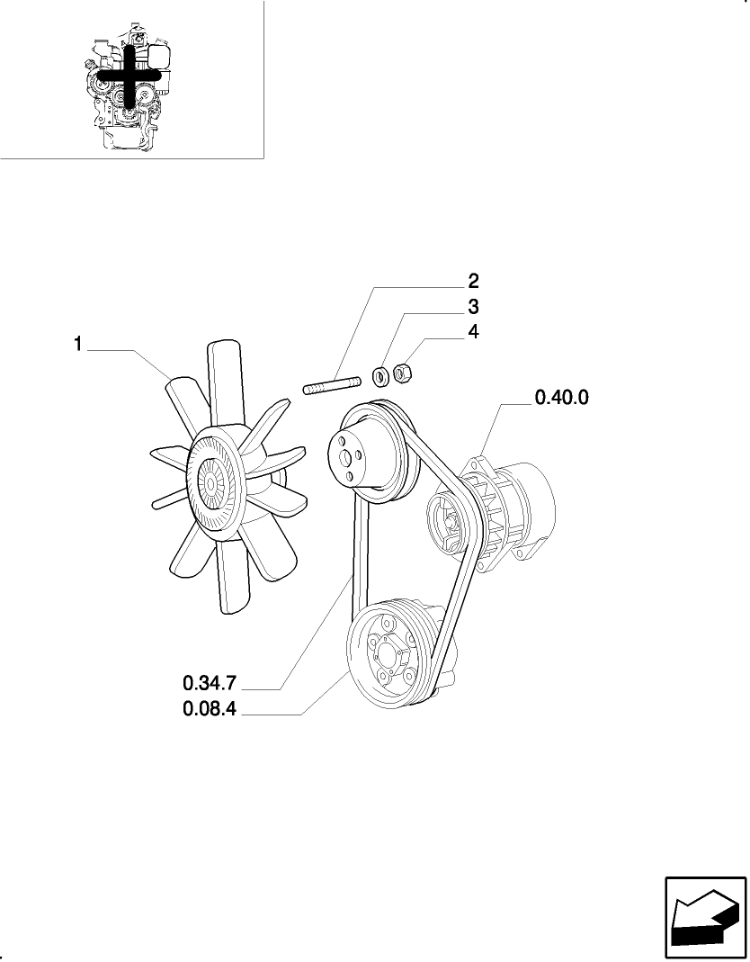 174 VISCOUS COOLING FAN (W/CAB)