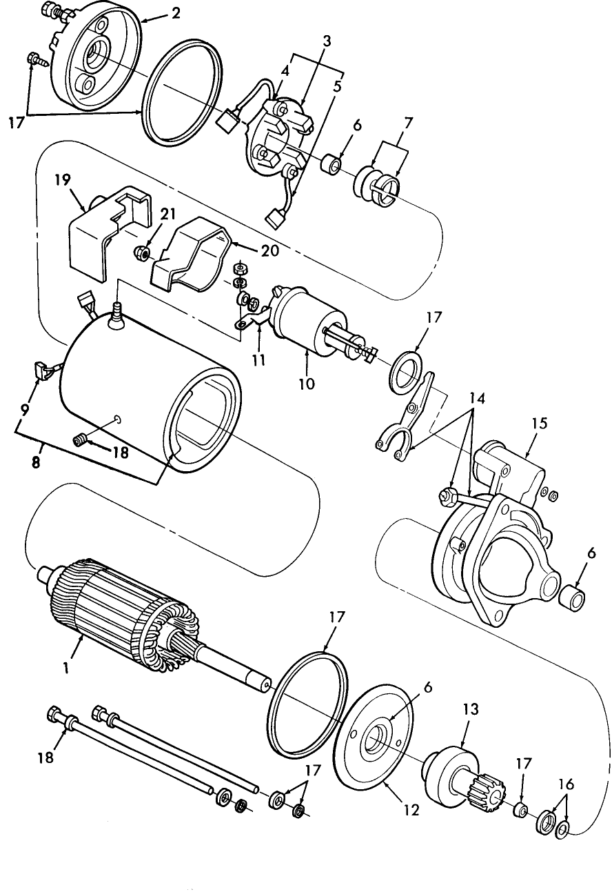 11F03(C) STARTING MOTOR ASSEMBLY, DIESEL, 5" DIA.