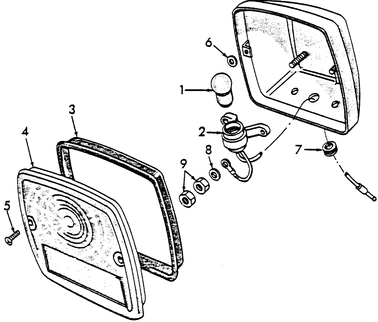 11K01 REAR LAMPS & WIRING, MEXICO