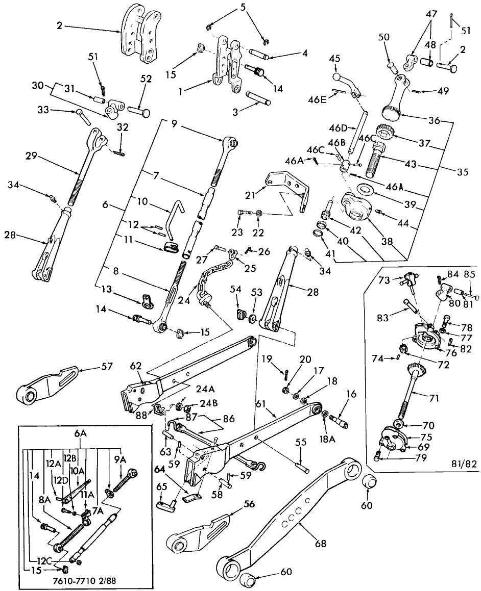 05C01 HYDRAULIC LIFT LINKAGE