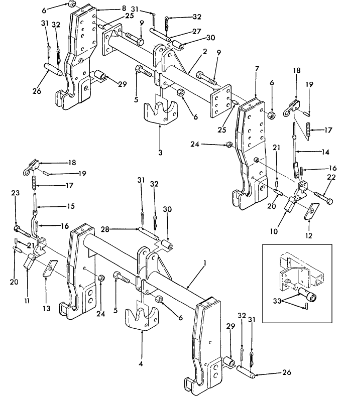 05N01 QUICK ATTACH HITCH, SERIES 796