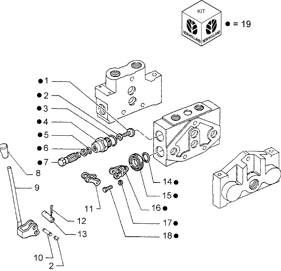 351(03) SINGLE REMOTE CONTROL VALVE W/AUTOMATIC RELEASE, CONTROL