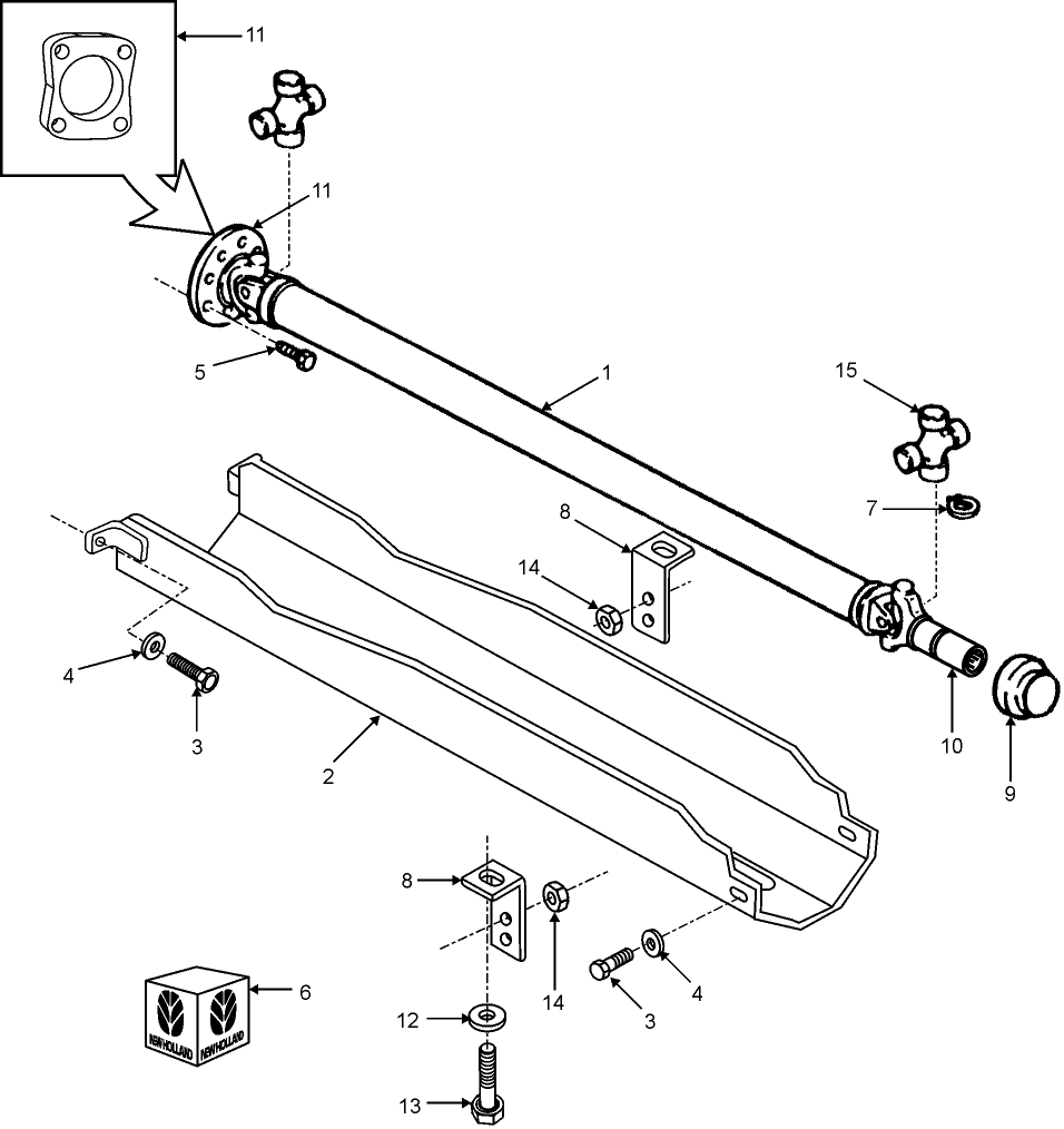 03C08 FRONT AXLE DRIVESHAFT & SHIELD