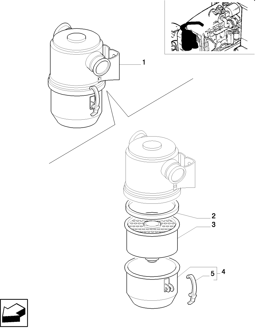 194/  A OIL BATH AIR CLEANER (W/O CAB)