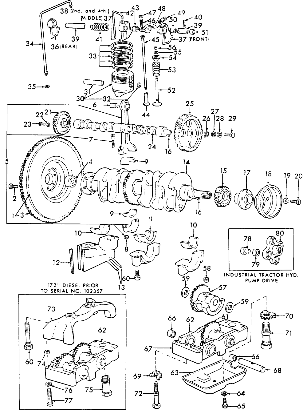 06B02 DIESEL ENGINE ASSEMBLY INSIDE, 144" & 172"