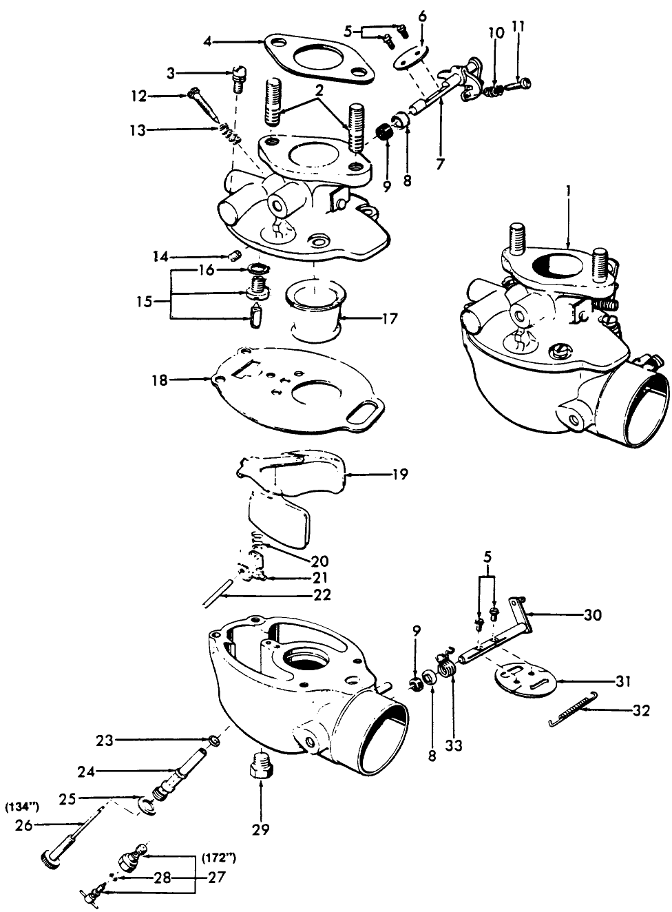 09B02 CARBURETOR ASSEMBLY 58/