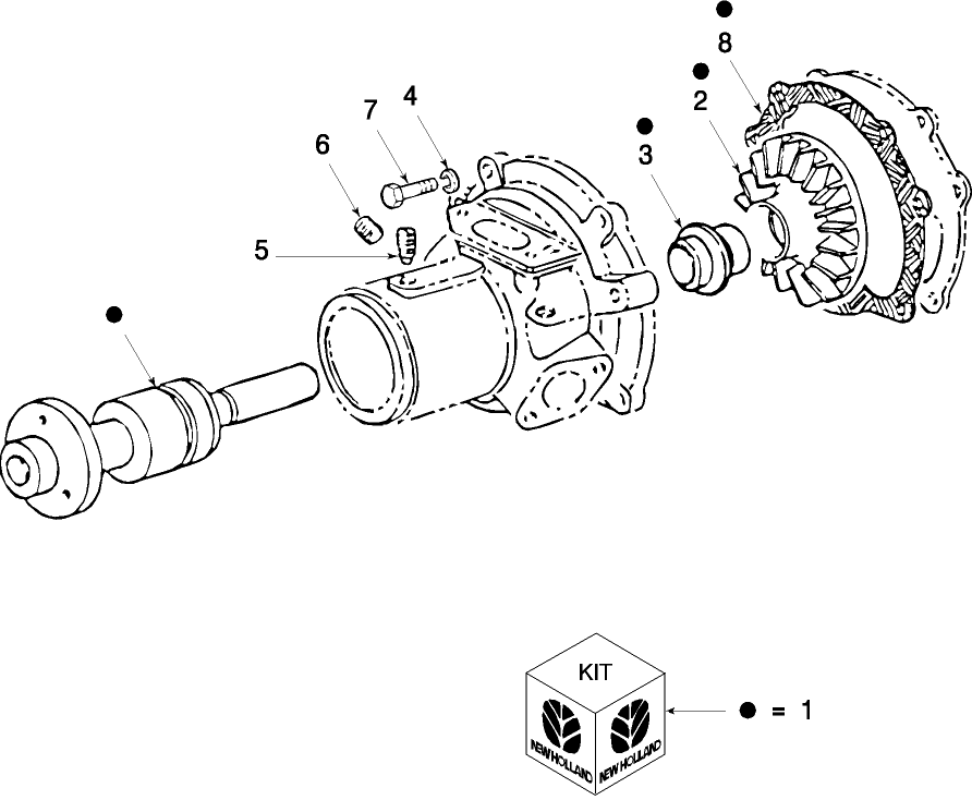 0.32.0/A WATER PUMP COMPONENTS - 98497117 (C3540) - 99454833 (D3540)