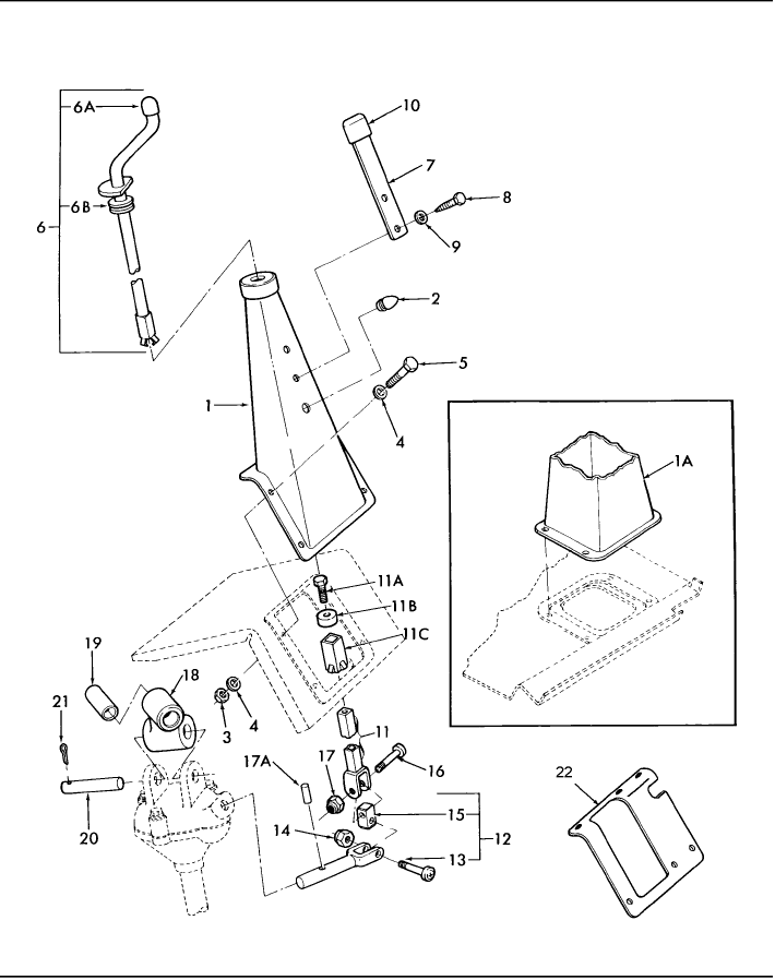 05K02 IN-CAB HYDRAULIC LIFT LEVELING LINKAGE & TOWER (NH-E) - 5610, 6610, 6710, 7610, 7710