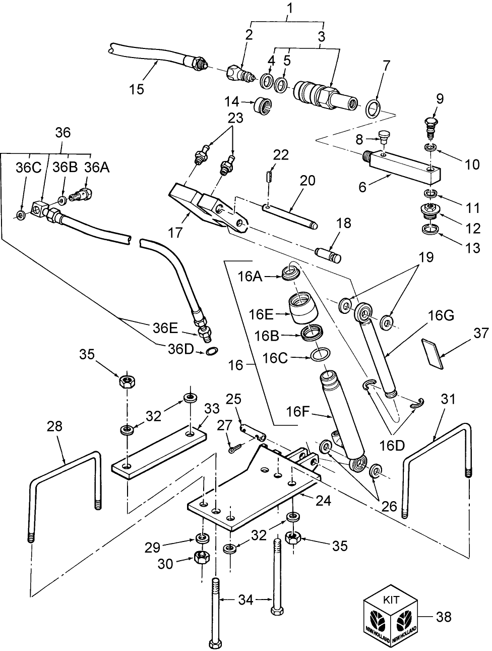 05J02 HYDRAULIC LIFT ASSISTOR RAM KITS