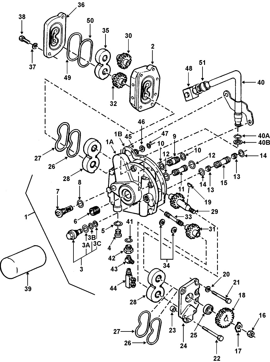 05L01 HYDRAULIC PUMP ASSEMBLY, TRANSMISSION MOUNTED