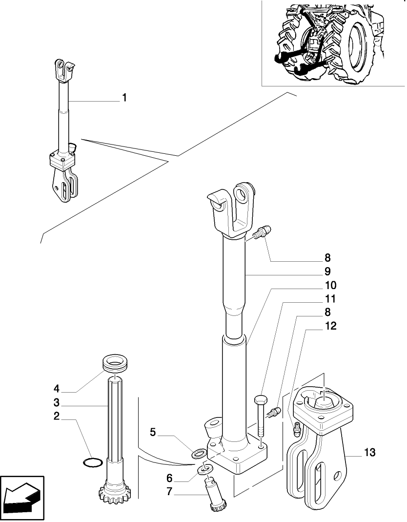 1.89.6/A CAB - IMPLEMENT CARRIER