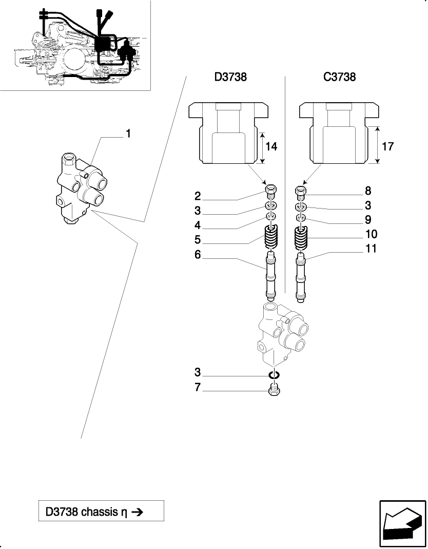 411/  B TWO CONTROL VALVES - (DE LUXE)