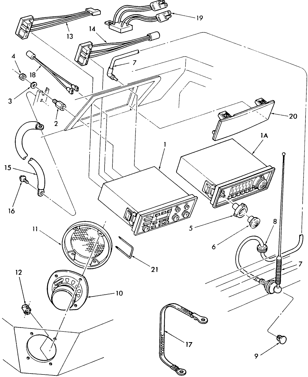 17K01 RADIO & RELATED PARTS - CAB (10-85/)