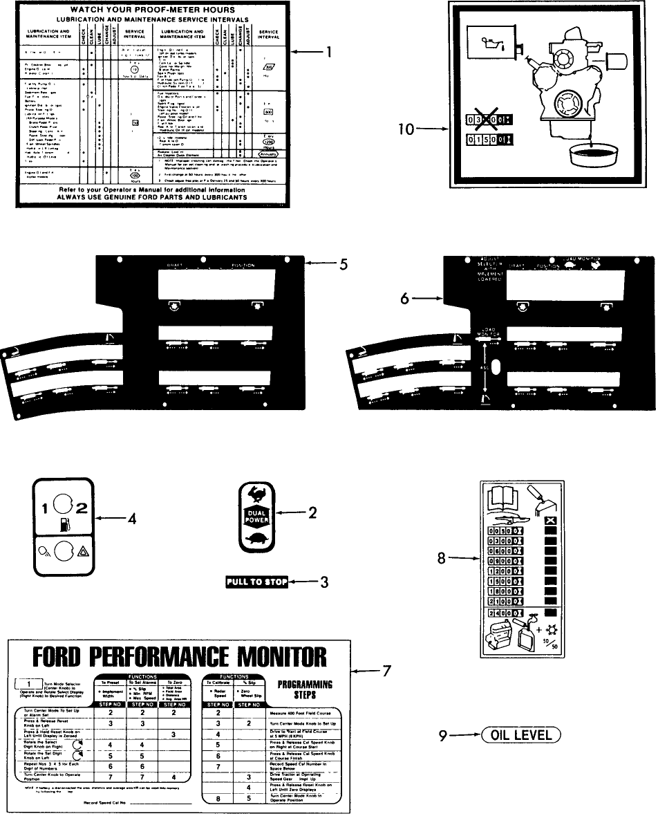 16B02 INSTRUCTION DECALS