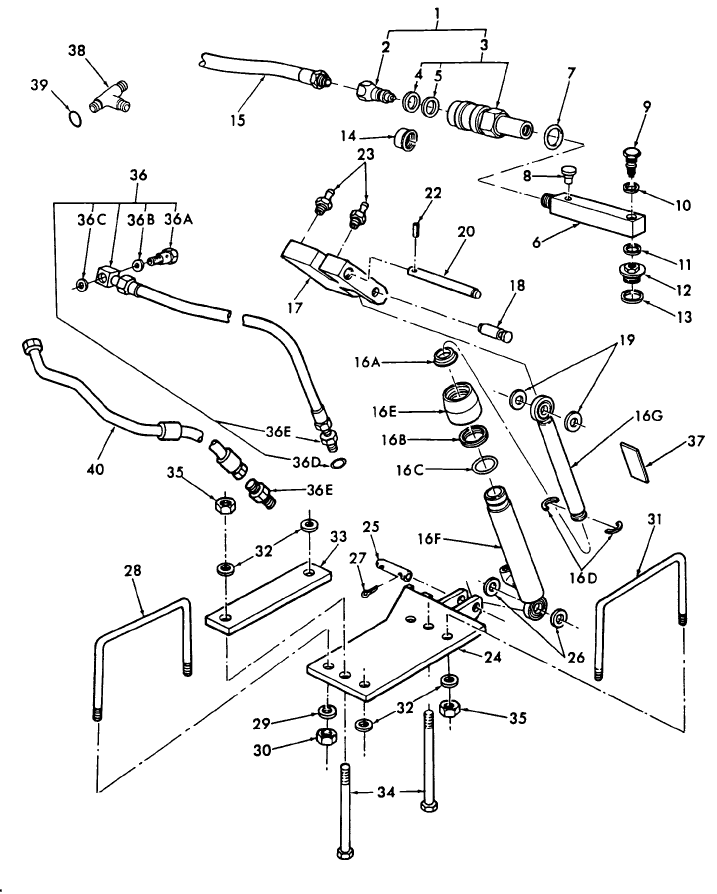 05G02 HYDRAULIC LIFT ASSISTOR RAM - 7810, 7910, 8210