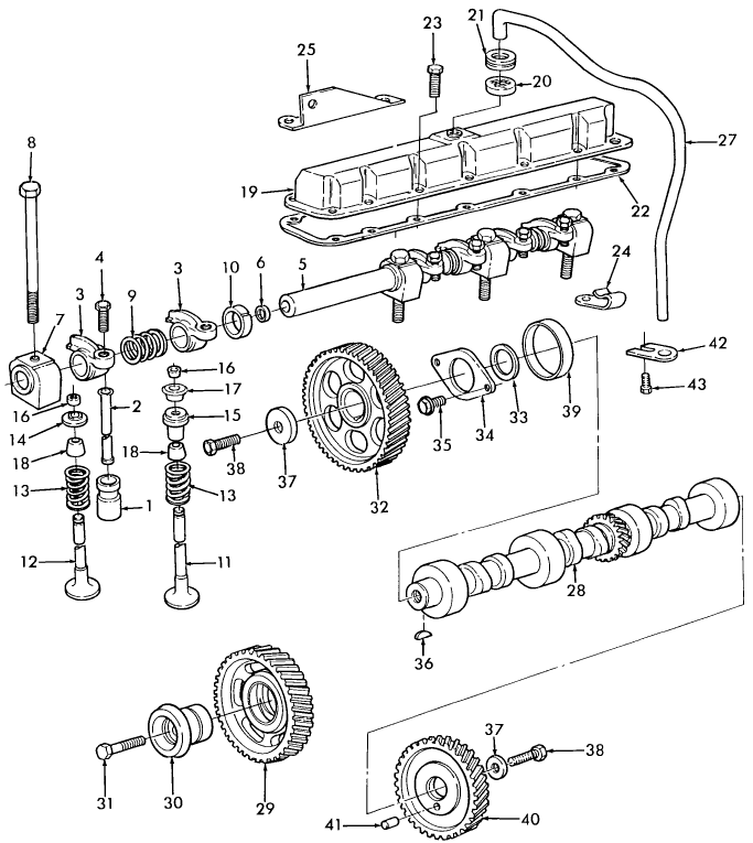 06C01 CAMSHAFT, ROCKER ARM, VALVES & RELATED PARTS