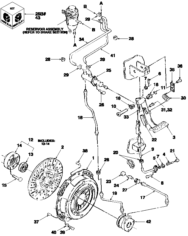 07A04 CLUTCH & RELATED PARTS, 13", 12 X 12 TRANSMISSION