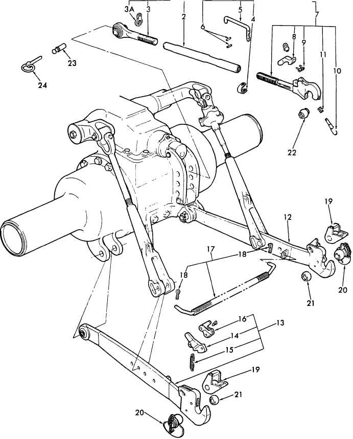 05G01 QUICK HITCH LINKAGE & RELATED PARTS - 7810, 7910, 8210