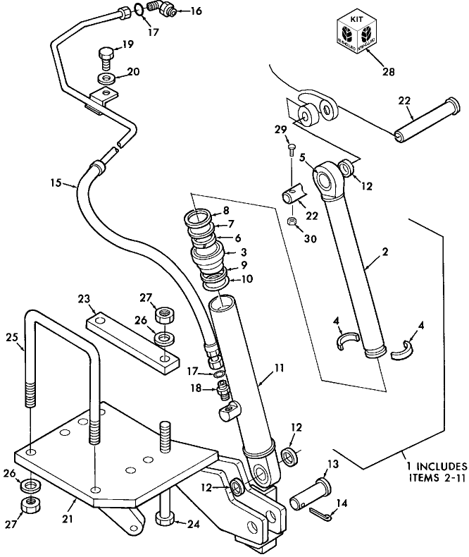 05D02 HYDRAULIC LIFT ASSIST CYLINDER