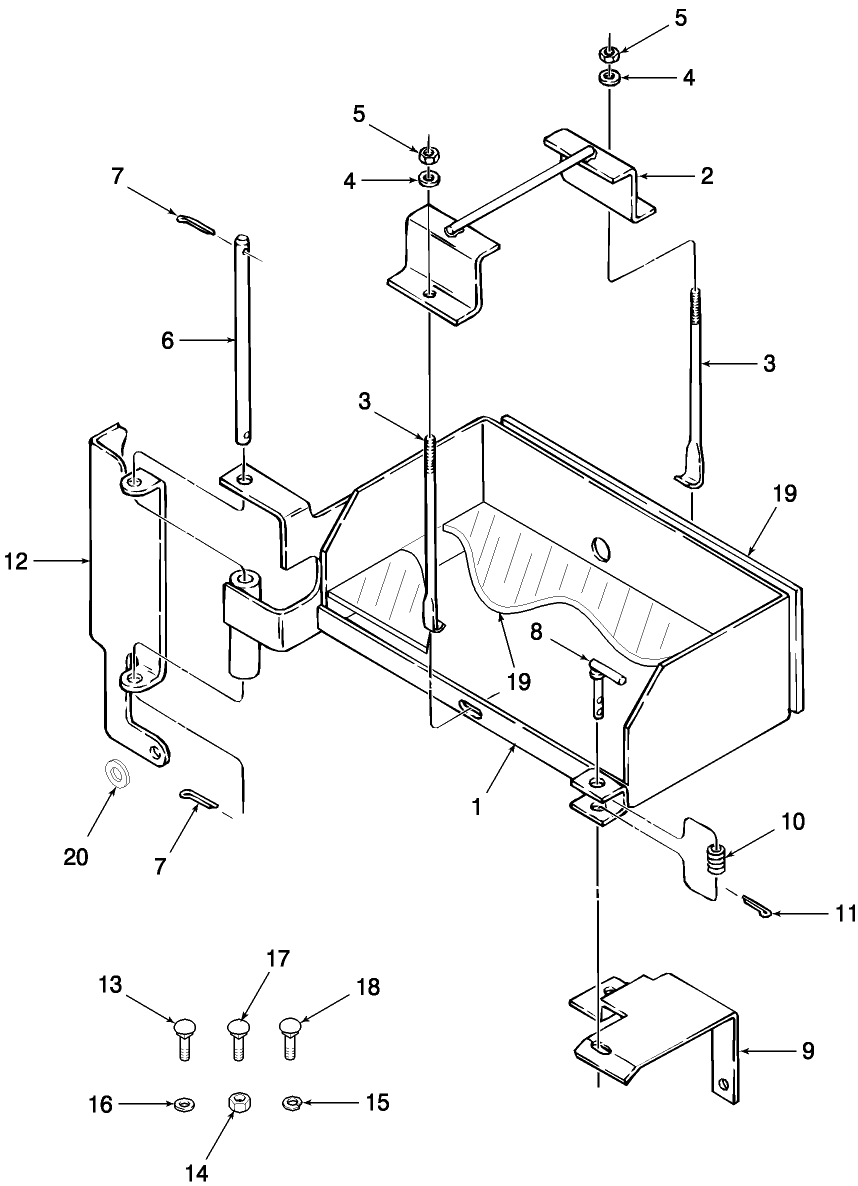 11C01 BATTERY SUPPORT