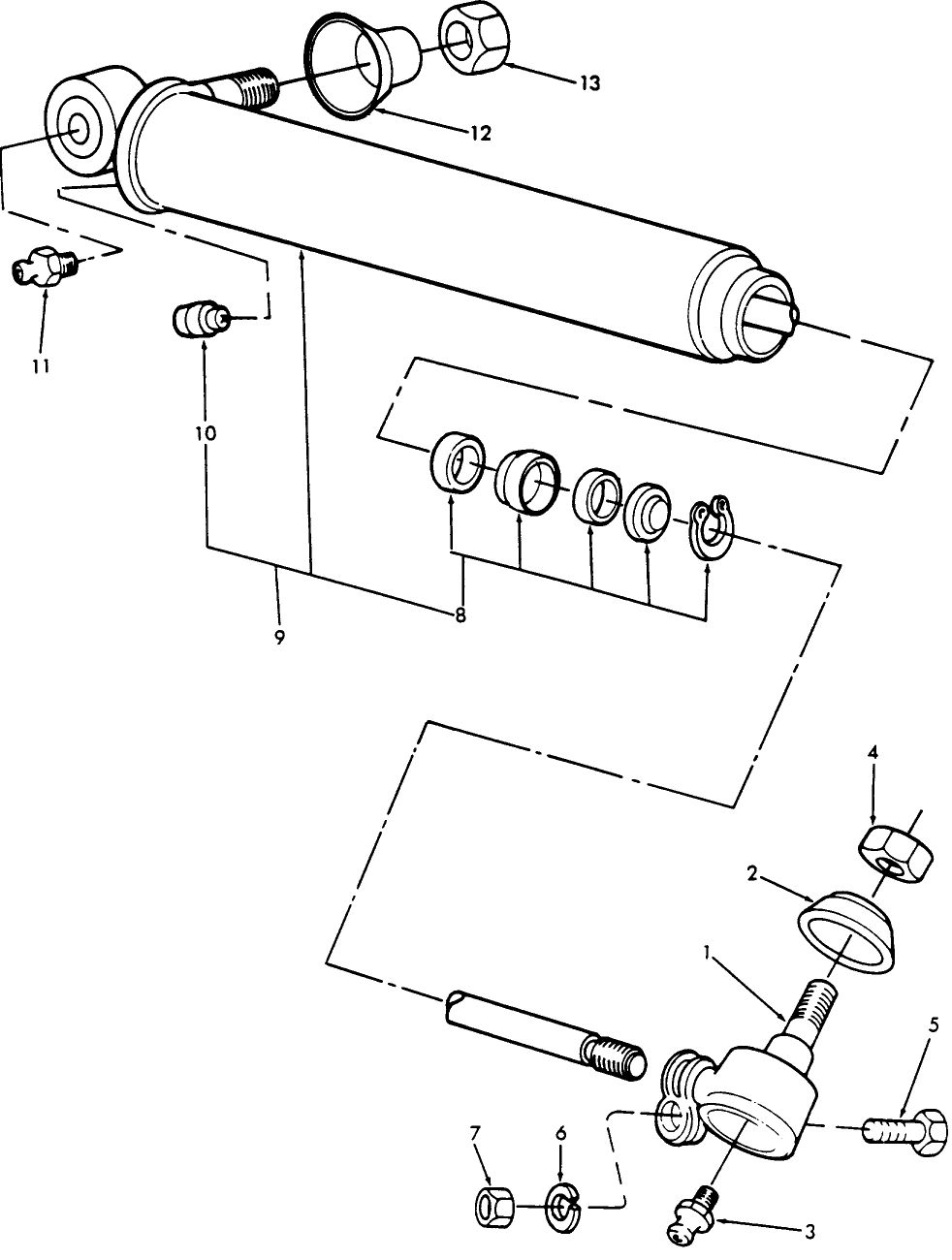 03D02 POWER STEERING CYLINDER ASSEMBLY & RELATED PARTS - ALL PURPOSE & L.C.G.