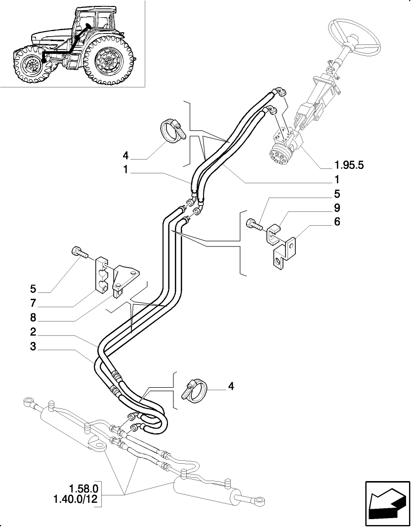 821(08) LOAD SENSING CLOSED CENTRE (CCLS) HYDR. LIFT - SERVO-ASSISTED STEERING HYDRAULIC SYSTEM