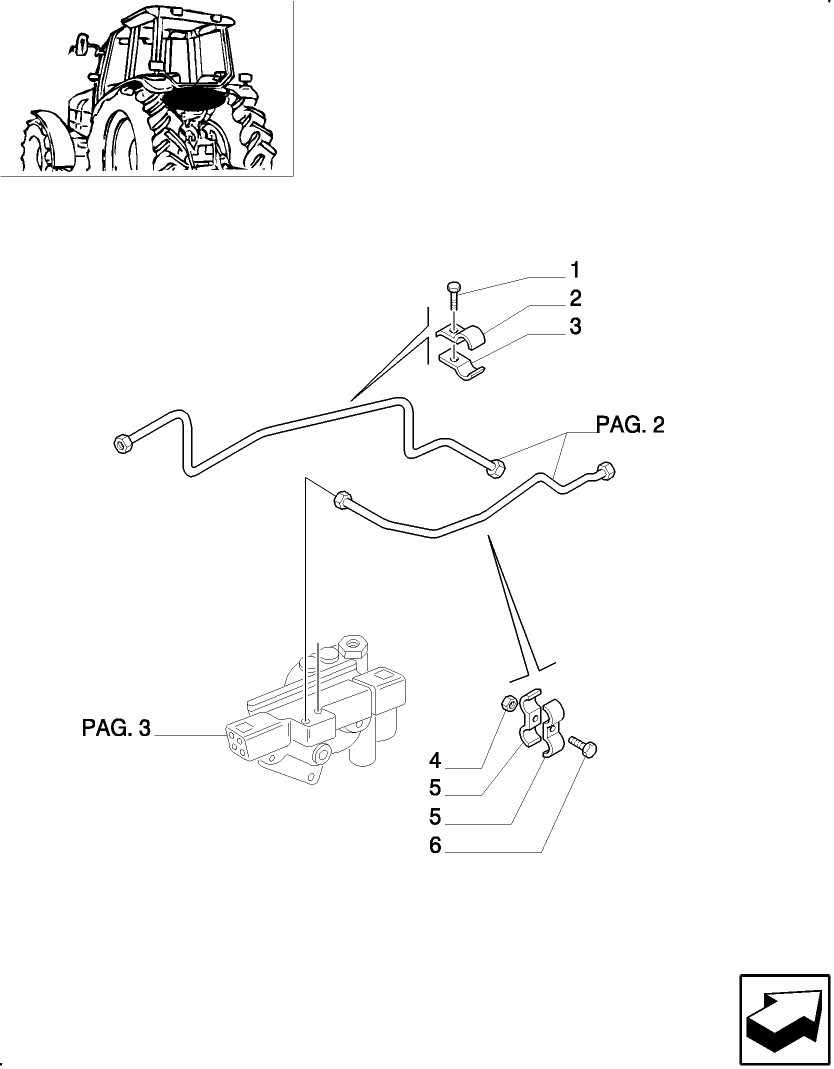 821(14) LOAD SENSING CLOSED CENTRE (CCLS) HYDRAULIC LIFT - GEARBOX LUBRICATION PIPING