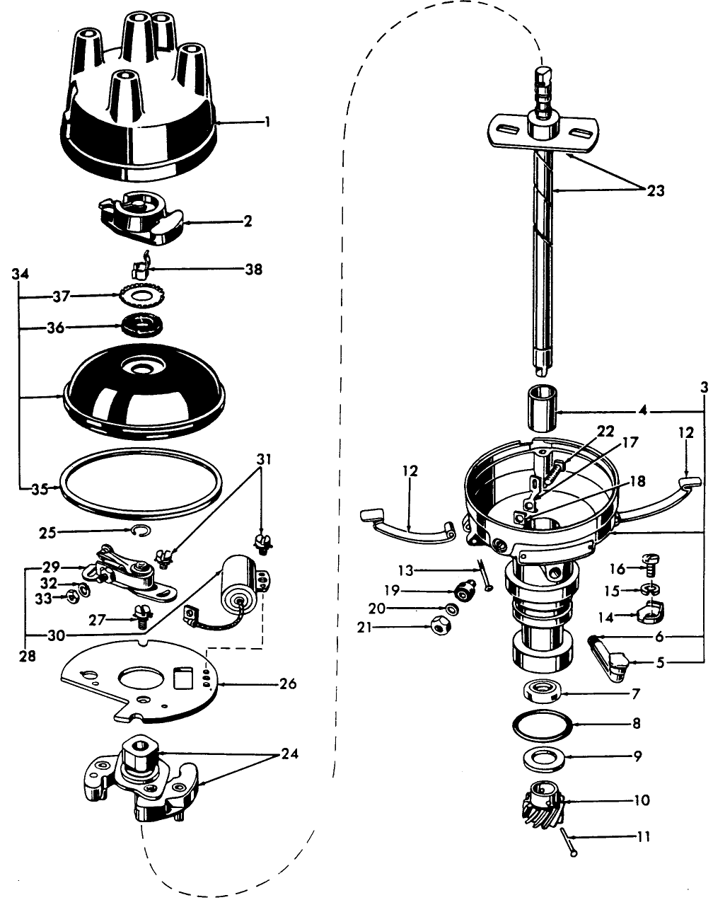 11D01 DISTRIBUTOR & RELATED PARTS 53/64