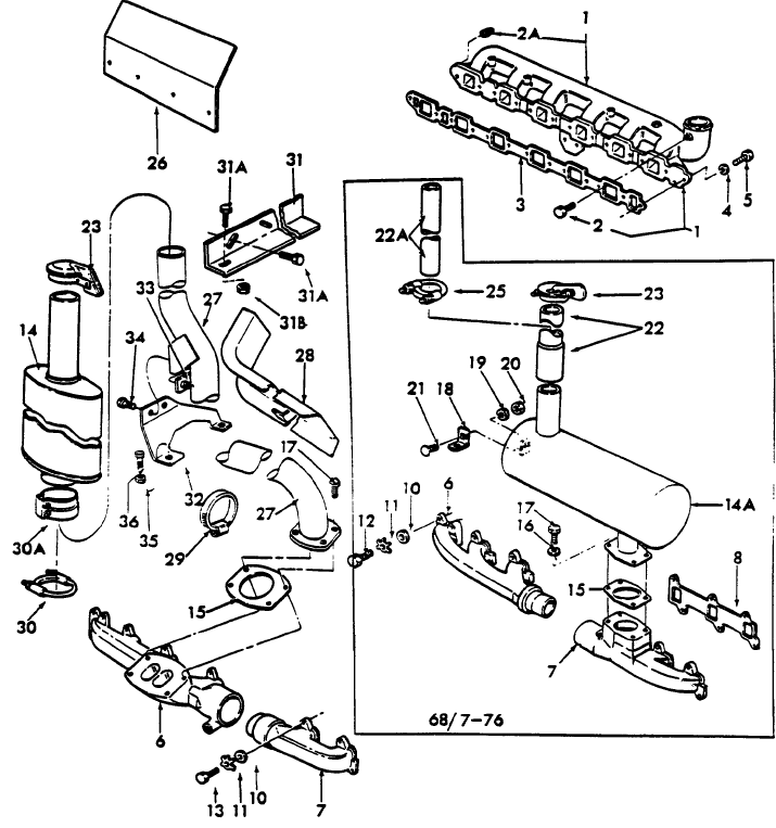 06G01 MANIFOLD & EXHAUST SYSTEM - 8000, TW10