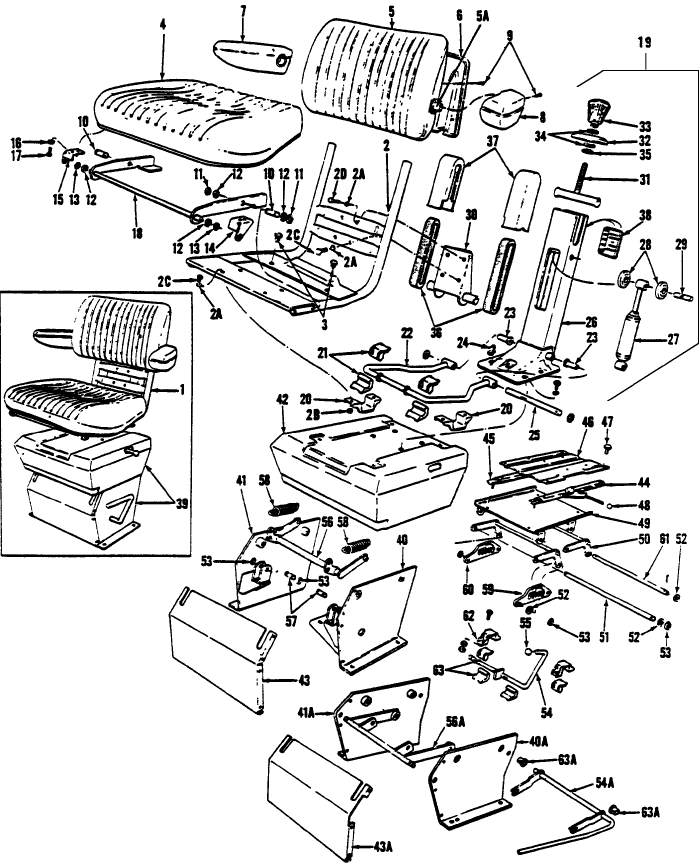 13A01 TRACTOR SEAT (68/9-72)