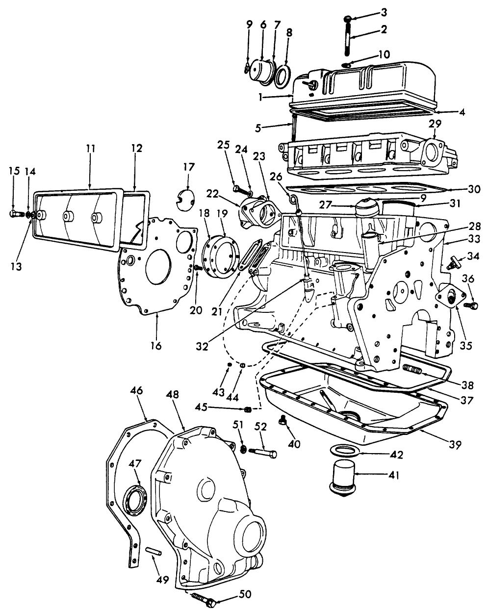 06A01 ENGINE ASSEMBLY OUTSIDE, 134", 172" GASOLINE, LPG & KERO