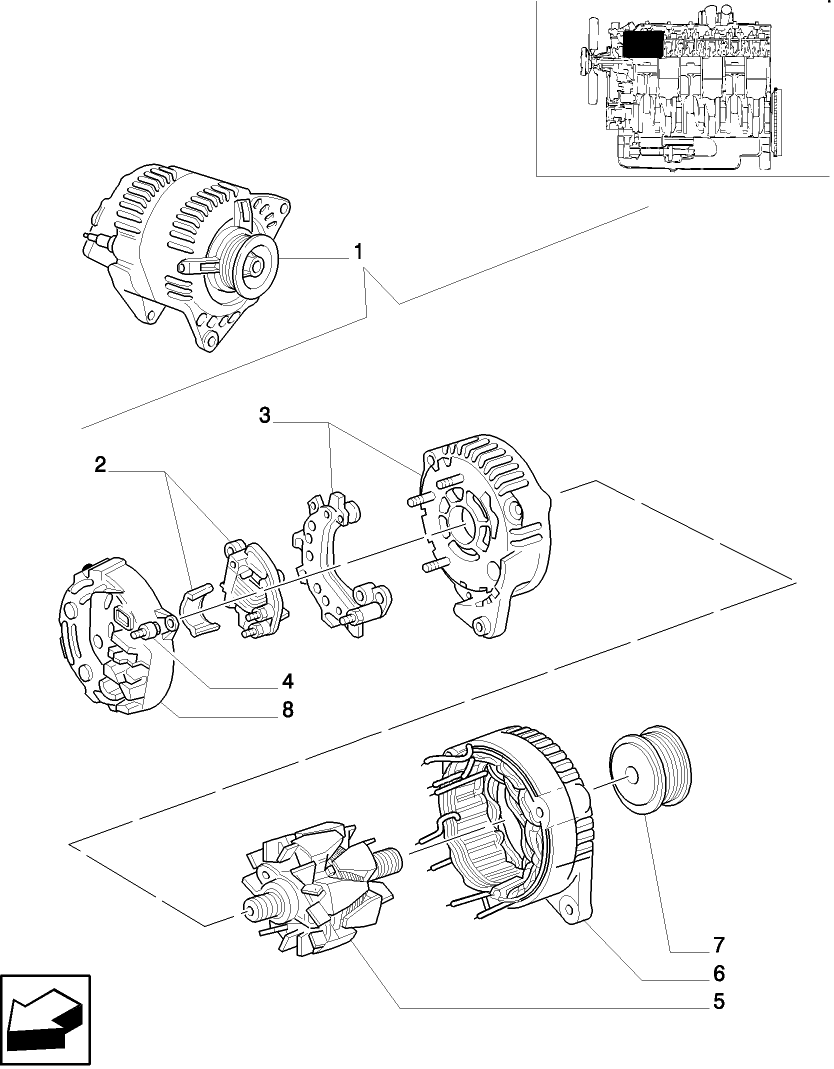 0.40.0/C ALTERNATOR (W/CAB)