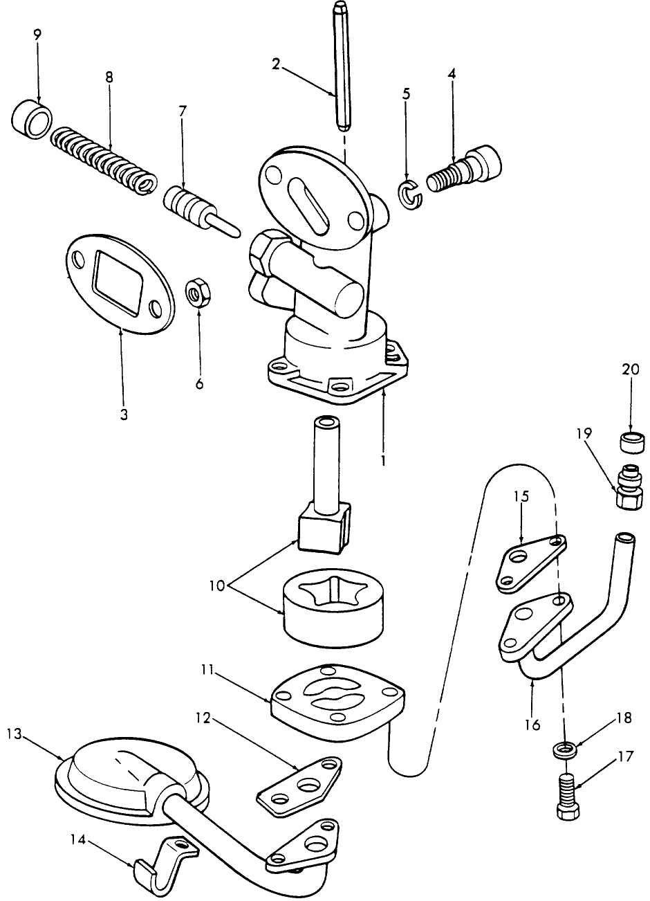 06C02 OIL PUMP & RELATED PARTS, ROTOR TYPE, 61/64