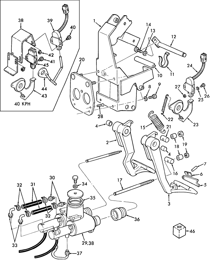 02G01 BRAKE CONTROLS, 8530, 8630, 8730 & 8830