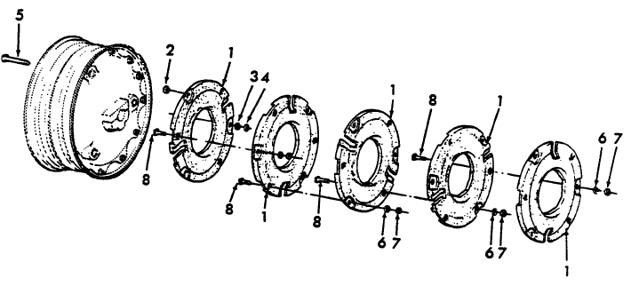 01C02 34" MANUAL & 38" POWER ADJUST. REAR WHEEL WEIGHTS, W/KEYWAY R/A SHAFT - 8000