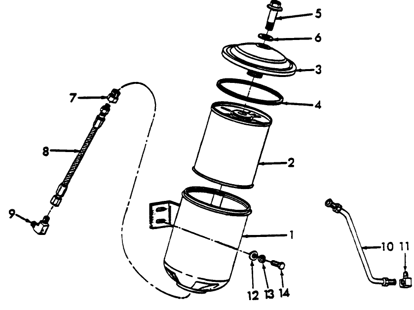 06F02 OIL BY-PASS FILTER & RELATED PARTS - 8000