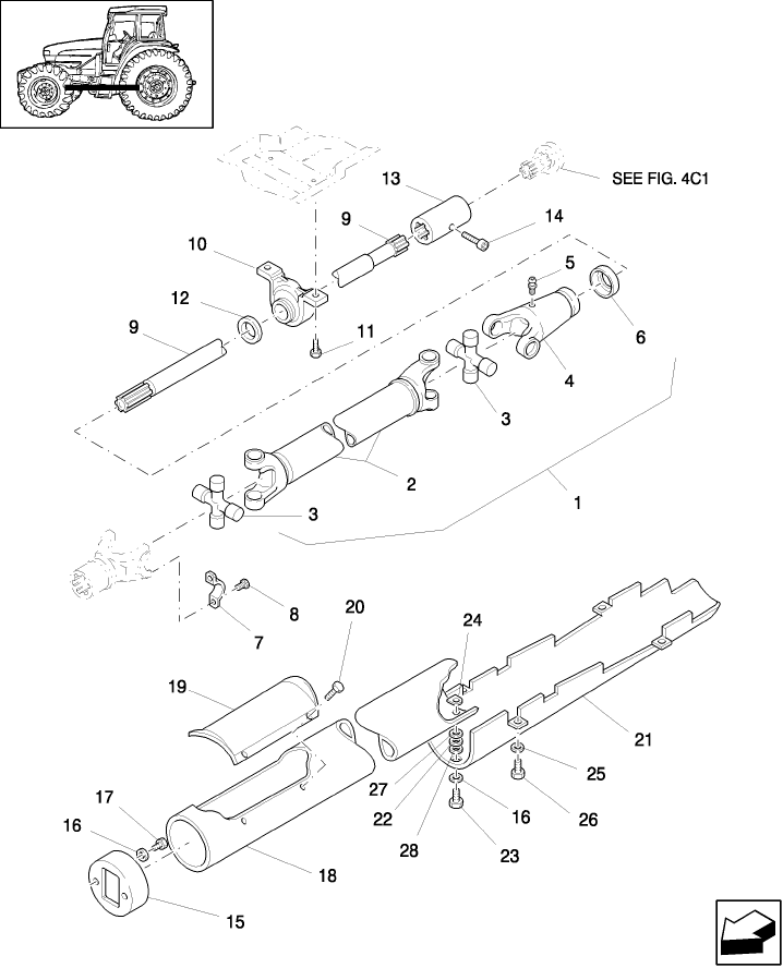 03C01 DRIVE SHAFTS & SHIELDS - FWD