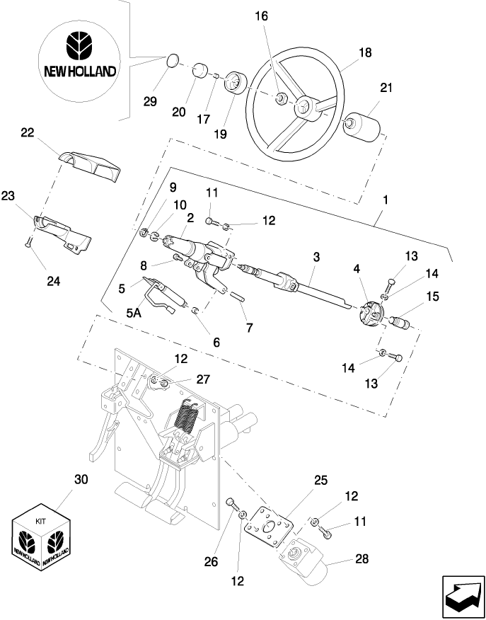 03G01 STEERING COLUMN & RELATED PARTS