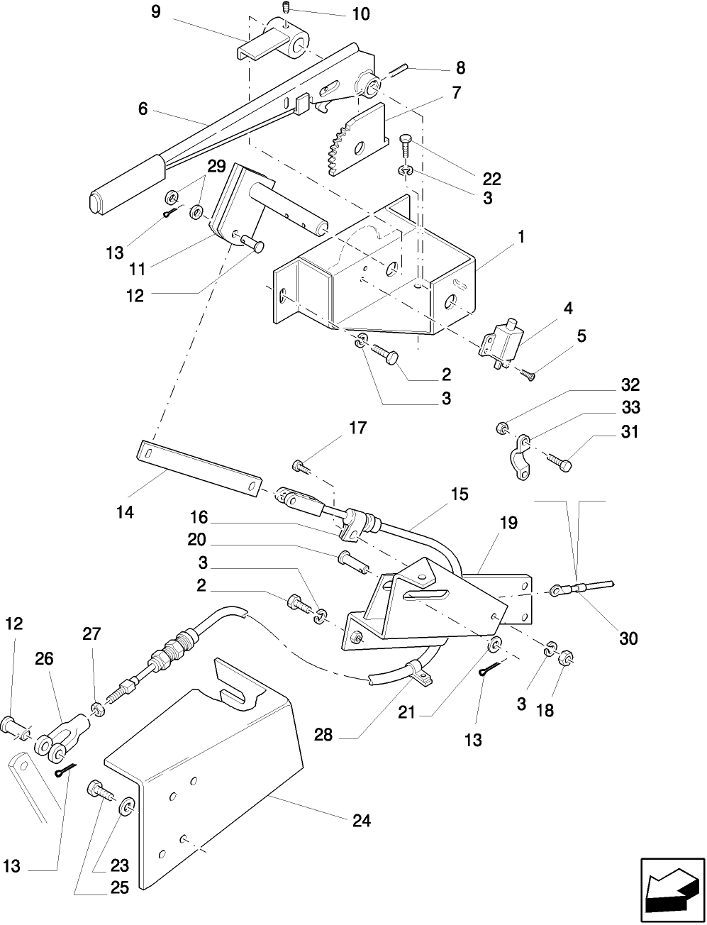 02B02 PARKING BRAKE CONTROLS