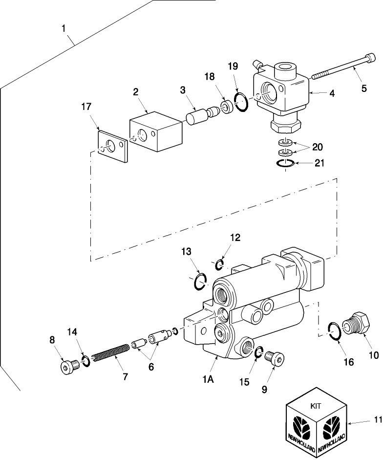 02C01 VALVE ASSEMBLY, TRAILER BRAKE