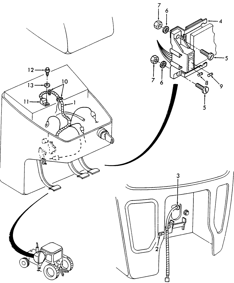 11B04 ELECTRICAL SYSTEM, W/POWERSHIFT TRANSMISSION, FRONT,  8630, 8730 & 8830 (3-90/)