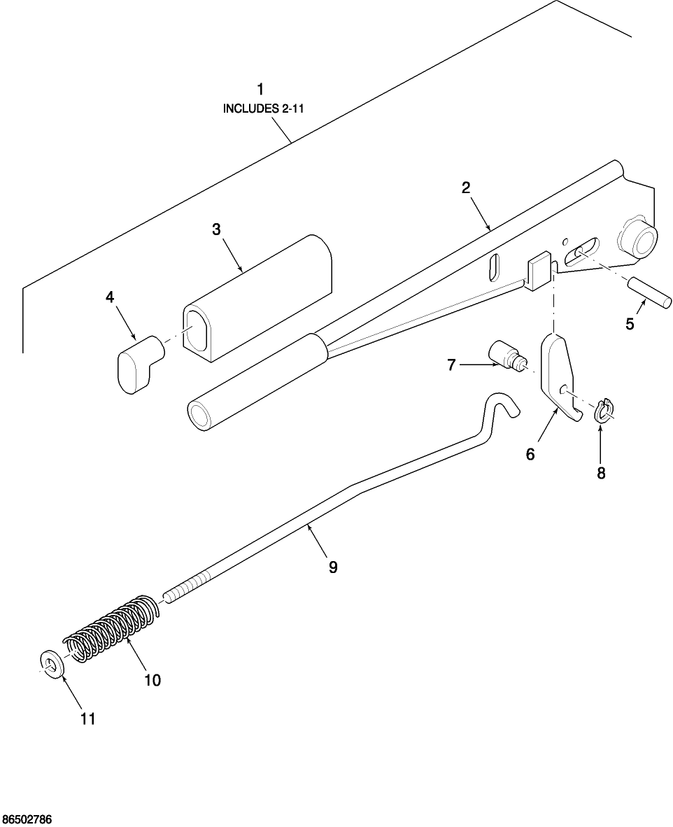 02B03 BRAKE LEVER ASSEMBLY