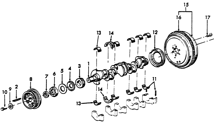 06B01 CRANKSHAFT, FLYWHEEL & RELATED PARTS