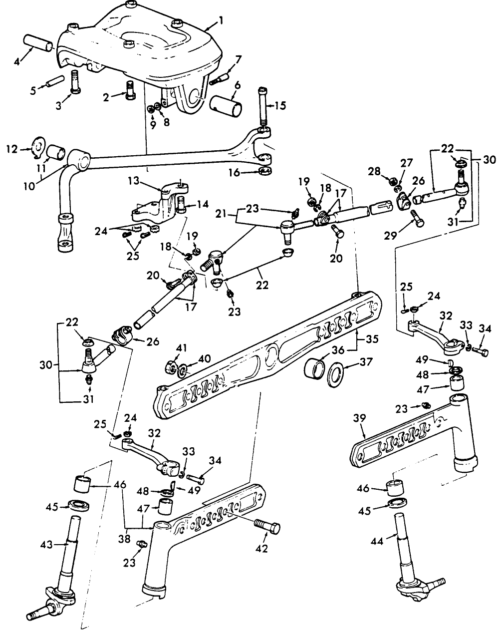 03A04(A) ROW CROP WIDE ADJUSTABLE FRONT AXLE & RELATED PARTS - 740,950,960,700,900,541,741,771,941,951,961,971,981