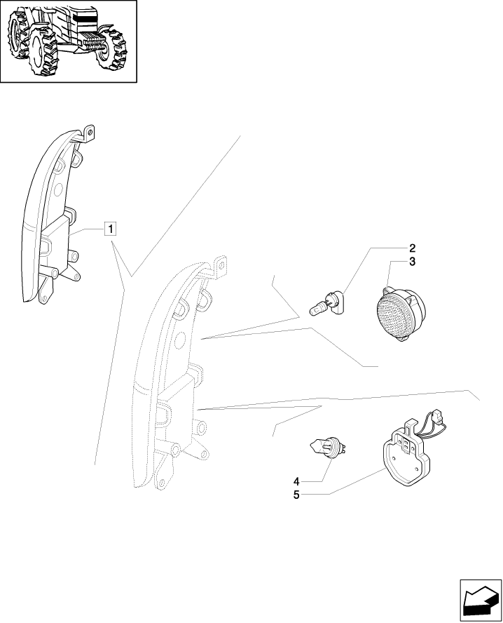 1.75.6/B FRONT SPOT LAMP - BREAKDOWN