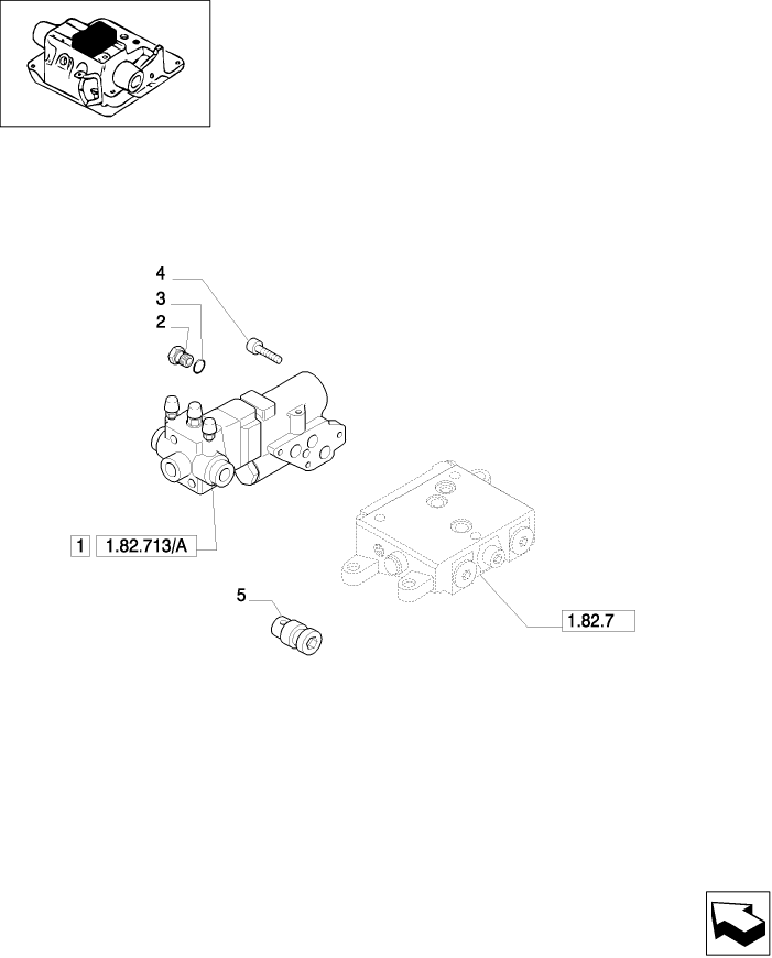 1.82.714(01) (VAR.330723-331723) TRAILER BRAKE VALVE (ITALY) AND ASSOCIATED PARTS