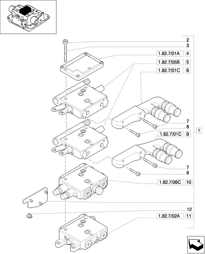 1.82.7/27A 2 CONTROL VALVES CCLS (MDC) AND RELEVANT PARTS